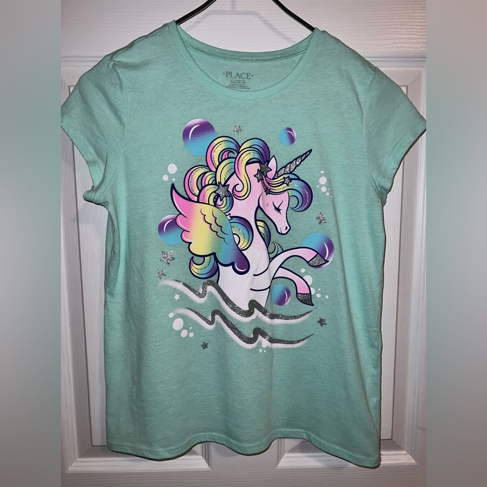 Girl’s sz 16 Unicorn Graphic Tee